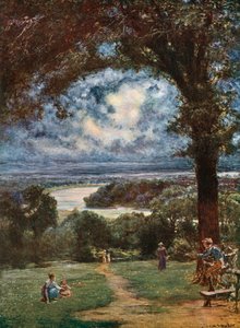 La Tamise à Richmond depuis la terrasse - Francis S. Walker