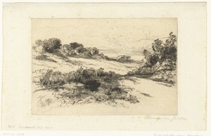 Paysage vallonné près de Swanage - Francis Seymour Haden (Sir) (signed by artist)