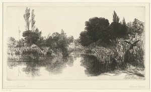 Étang - Francis Seymour Haden (Sir) (signed by artist)