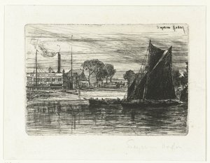 West London Rowing Club (The Feathers Tavern) - Francis Seymour Haden (Sir) (signed by artist)