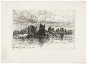 West London Rowing Club - Francis Seymour Haden (Sir) (signed by artist)