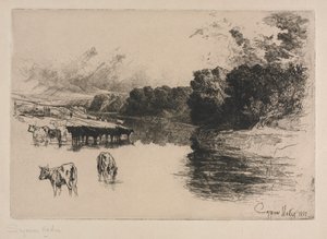 Une rivière du Lancashire, 1881