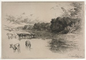 Une rivière du Lancashire, 1881