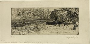 Un endroit probable pour un saumon - Francis Seymour Haden
