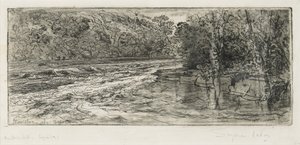 Un endroit probable pour un saumon, 1889 - Francis Seymour Haden