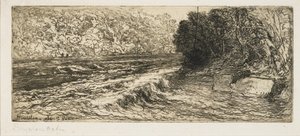 Un bon endroit pour un saumon, 1889 - Francis Seymour Haden