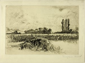 Un pré humide - Francis Seymour Haden