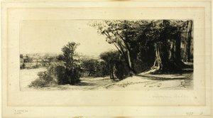 Tôt le matin, parc de Richmond - Francis Seymour Haden