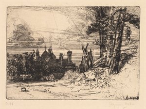 Maison de Horsley à Willesley, 1865 - Francis Seymour Haden