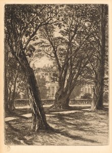Jardins de Kensington, n° 1 (petite planche) - Francis Seymour Haden