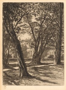 Jardins de Kensington, n° 1 Petite Planche, 1859 - Francis Seymour Haden