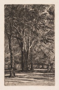 Jardins de Kensington, n° 2 (La plus grande plaque) - Francis Seymour Haden