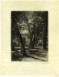 Kensington Gardens, No. I (petite plaque) - Francis Seymour Haden