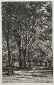Jardins de Kensington La Grande Plaque, 1860 - Francis Seymour Haden