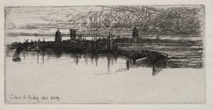 Petit quai de Calais, 1865, 3h du matin