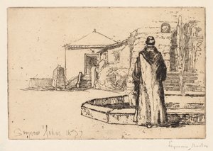 Moine à une Fontaine, 1877 - Francis Seymour Haden