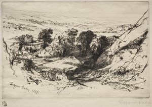 Nine Barrow Down - Francis Seymour Haden
