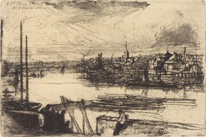 Vieux Chelsea, depuis la fenêtre de Whistler (Battersea Reach)