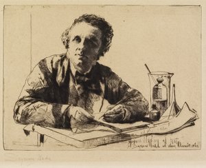 Portrait de Francis Seymour Haden (No. 2) (en train de graver), 1862