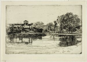 Empiètement ferroviaire - Francis Seymour Haden