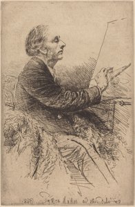 Autoportrait au chevalet - Francis Seymour Haden