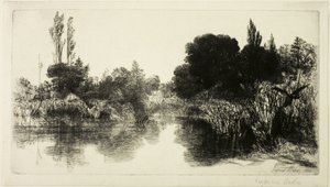 Étang de Shere Mill, No. II (grande planche) - Francis Seymour Haden