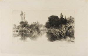 Étang de Shere Mill, No. II (grande plaque) - Francis Seymour Haden