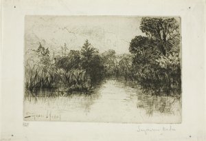 Étang de Shere Mill, n° I (petite plaque) - Francis Seymour Haden