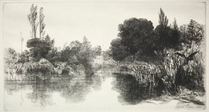 Étang de Shere Mill La Grande Planche, 1860 - Francis Seymour Haden