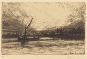 Coucher de soleil sur la Tamise - Francis Seymour Haden
