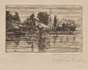 Bord de la Tamise - Francis Seymour Haden