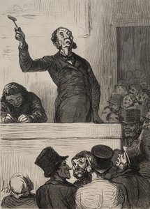 La salle des ventes : Le commissaire-priseur