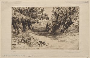 La Promenade des amoureux (La deuxième planche) - Francis Seymour Haden
