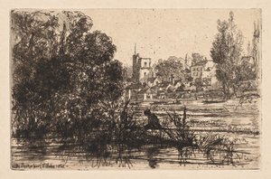 Église de Twickenham, 1865 - Francis Seymour Haden