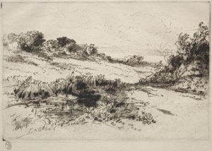 Colline du Moulin à Vent, n° 1, vers 1877 et plus tard - Francis Seymour Haden