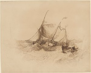 Jetée de Calais - Francis Seymour Haden after Joseph Mallord William Turner
