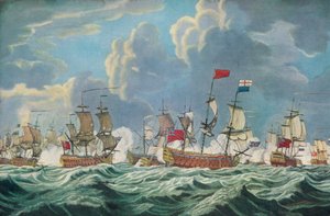 Bataille de la baie de Quiberon, c1765 - Francis Swaine