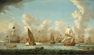 Magasin naval à Spithead (Angleterre), en 1767 - Francis Swaine