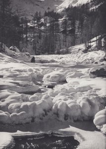 Alpes Pennines : Ruisseau gelé