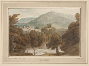 Ambleside, une vue près de Clappers Gate, Ambleside - Francis Towne
