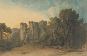 Château de Berry Pomeroy dans le comté de Devon, 1775-1805 - Francis Towne
