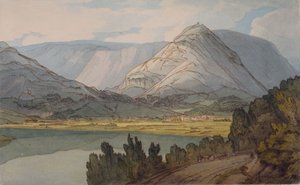 Grasmere depuis la route de Rydal, 1786 - Francis Towne
