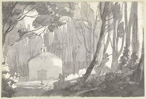 Dans le parc de la Villa Mondragone à Frascati