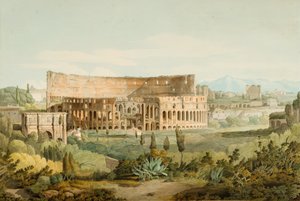Le Colisée depuis les collines Caelian, 1799 - Francis Towne