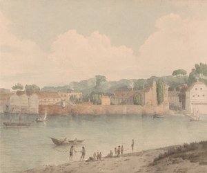 Escalier de Vauxhall, depuis Millbank, 5 juillet 1797 - Francis Towne