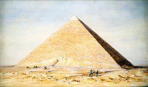 Grande Pyramide de Khéops à Gizeh, Égypte, 4e dynastie, Ancien Empire, 26e siècle av. J.-C., 1831 - Francis Vyvyan Jago Arundale