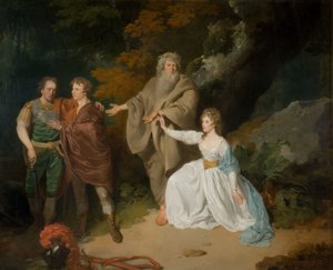 Une scène de La Tempête de Shakespeare, 1787