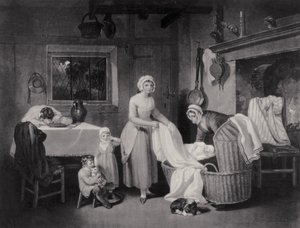 Heures rustiques : Nuit, gravé par H. Gillbank - Francis Wheatley