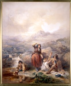 Le repas du berger, 1844 - Francis William Topham