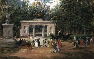 La porte des jardins botaniques à Madrid du musée du Prado - Francisco Domingo Marqués
